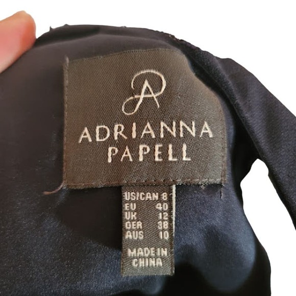 Adrianna Papell- Navy blue lace dress- size 8 - Picture 9 of 9